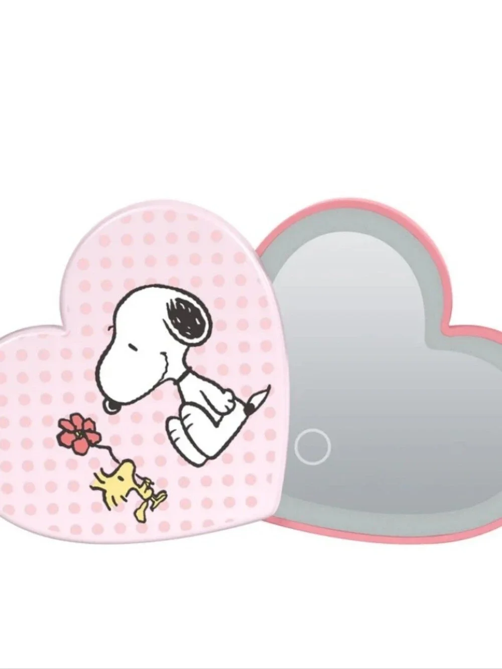 Impressions X Peanuts Snoopy Swivel Heart LED Compact Mirror